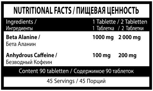Beta-Alanine+caffeine