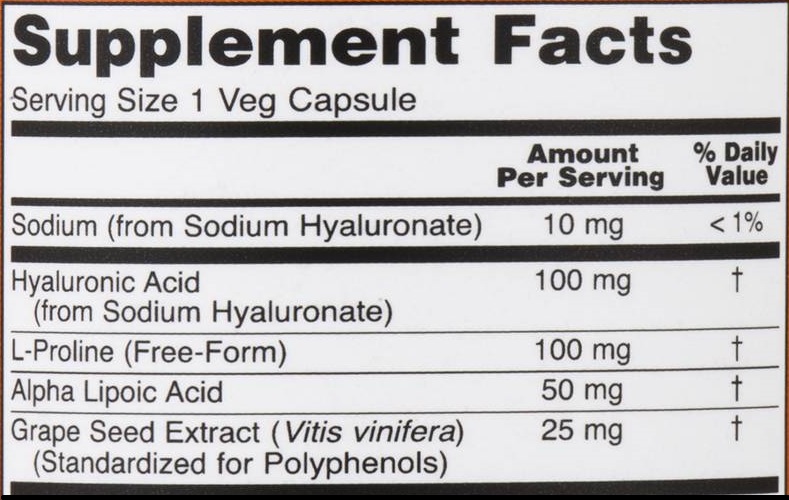 Hyaluronic Acid 100 mg 2x plus