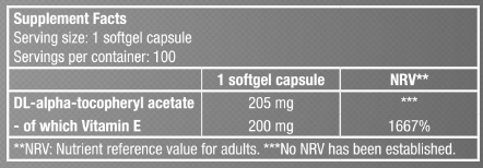 Vitamin E 200 mg