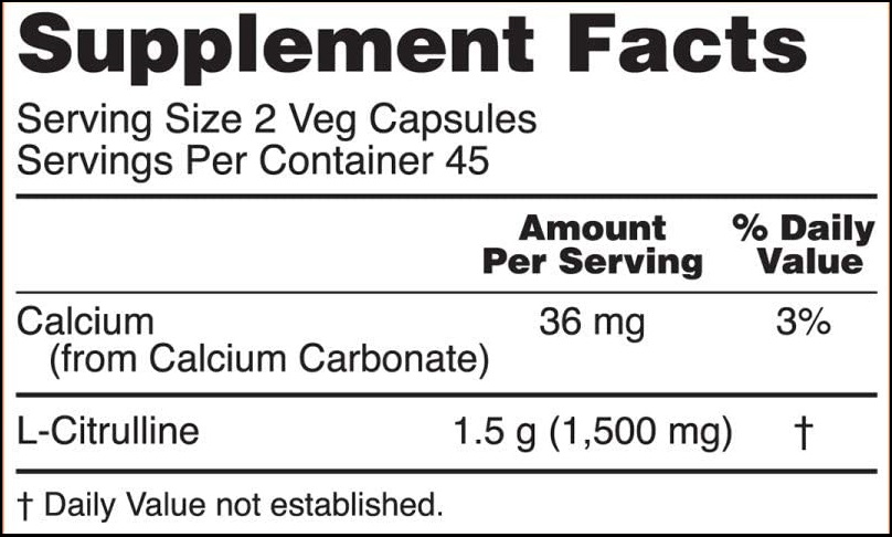 CITRULLINE 750 mg